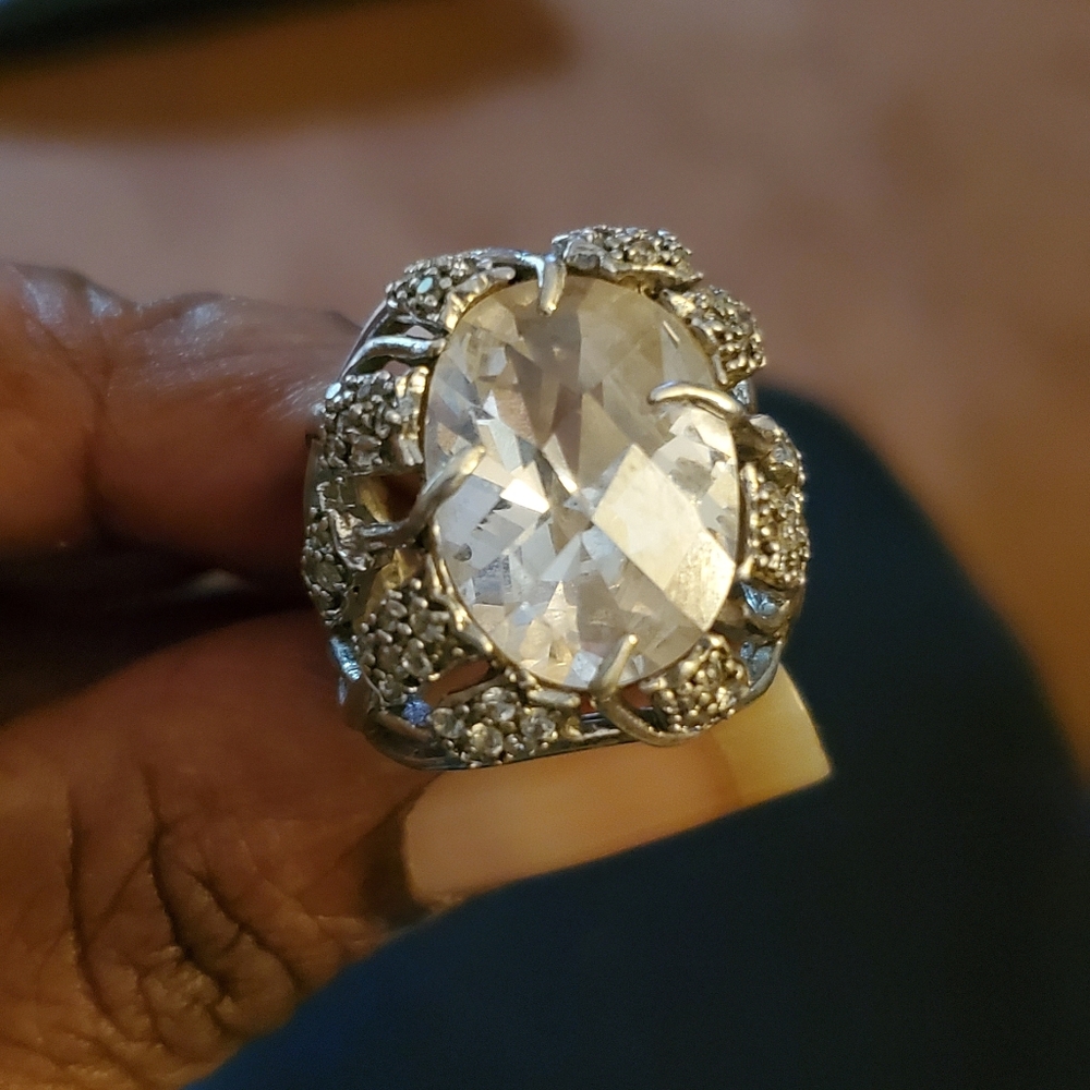 A Bold Sterling CZ Ring